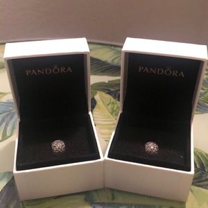 Pandora shimmering droplets charm CLEAR CZ